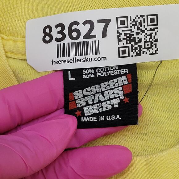 Vintage 80s Hoosier Millionaire Crop Shirt Womens M 19x15 Lottery Game-Show - Picture 8 of 14